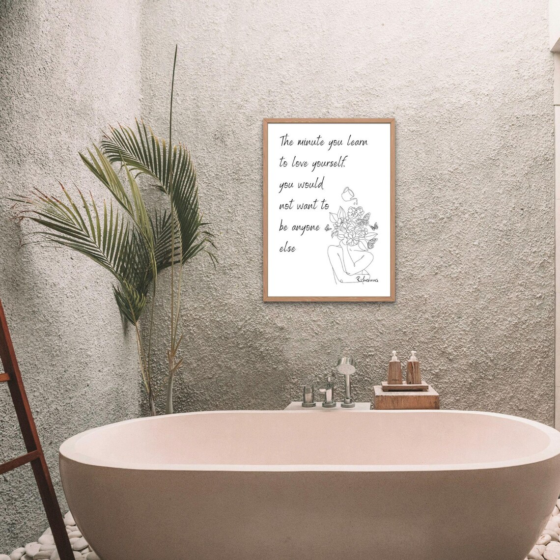 Love Yourself Quote, Self Love Motivation Art Print - Image 3