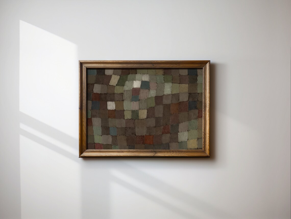 Mid-Century Modern Abstract Oil Painting Art Print - Image 2