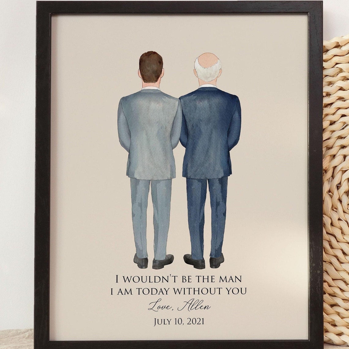 Wedding Gift For Father Of The Groom On Wedding Day Father Of The Groom Gift From Son Father Of The Groom Drawing Wedding Illustration