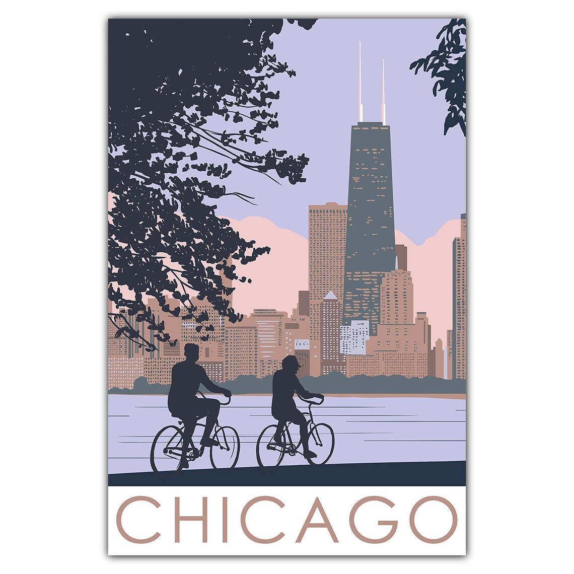 Chicago Lakefront Travel Poster