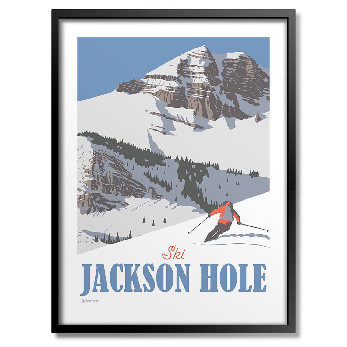 Ski Jackson Hole Art Print