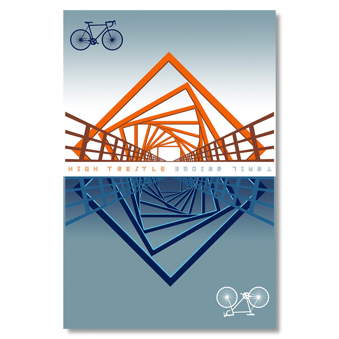 High Trestle Trail Bridge Travel Poster