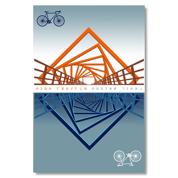 High Trestle Trail Bridge Travel Poster