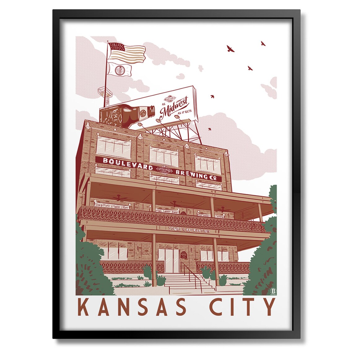 Boulevard Beer Hall Art Print
