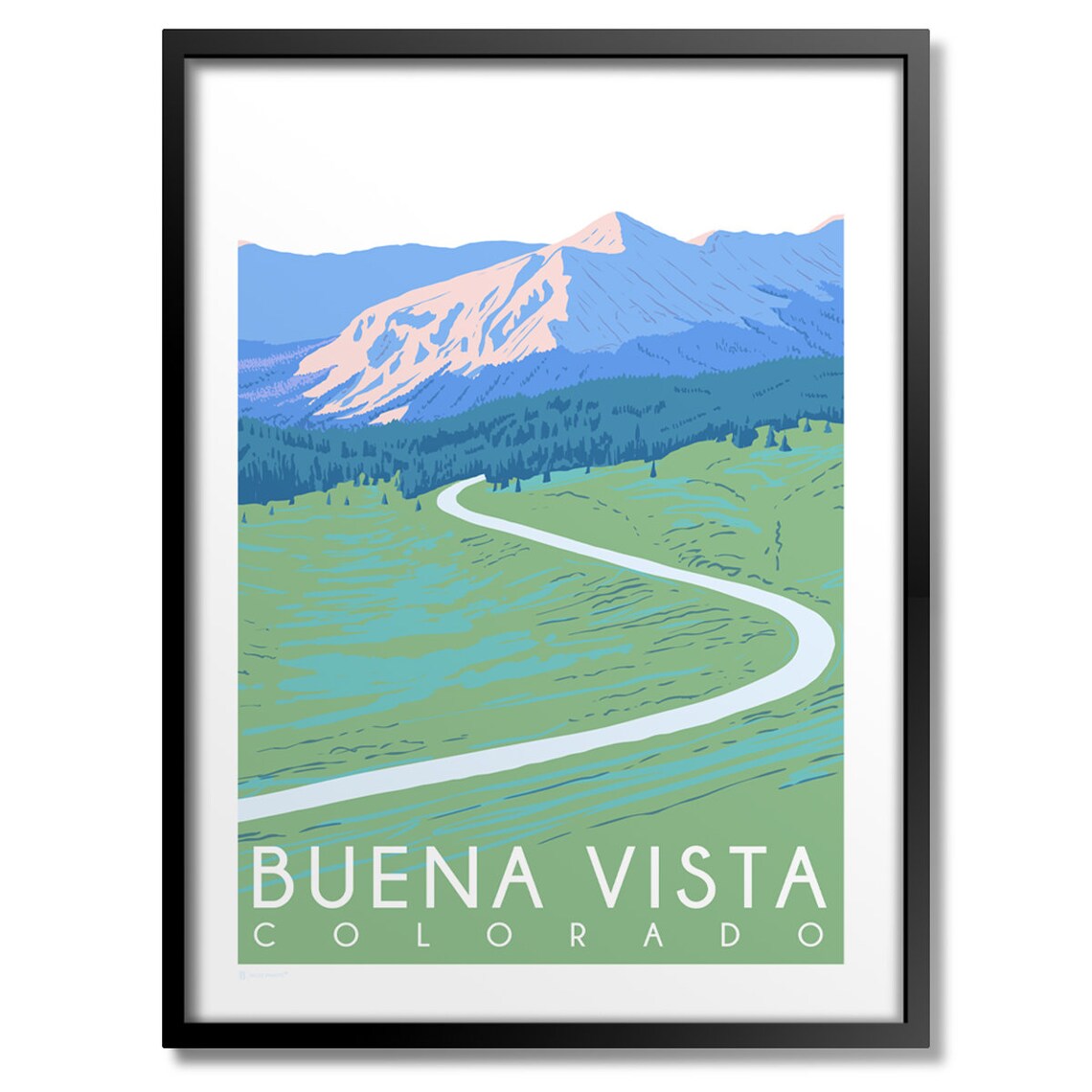 Buena Vista Colorado Travel Poster
