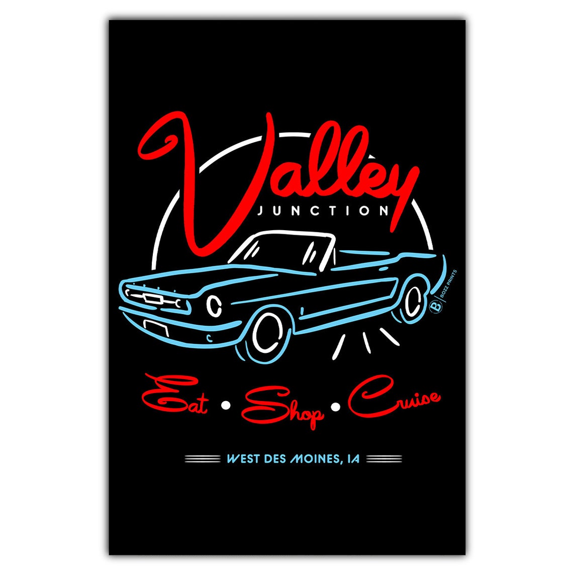 Valley Junction Eat Cruise Shop Postcard