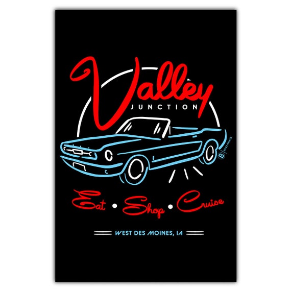 Valley Junction Eat Cruise Shop Postcard
