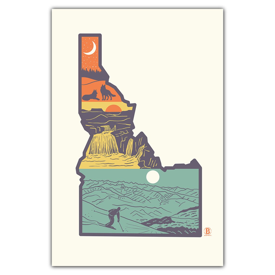 Layers Of Idaho Travel Poster