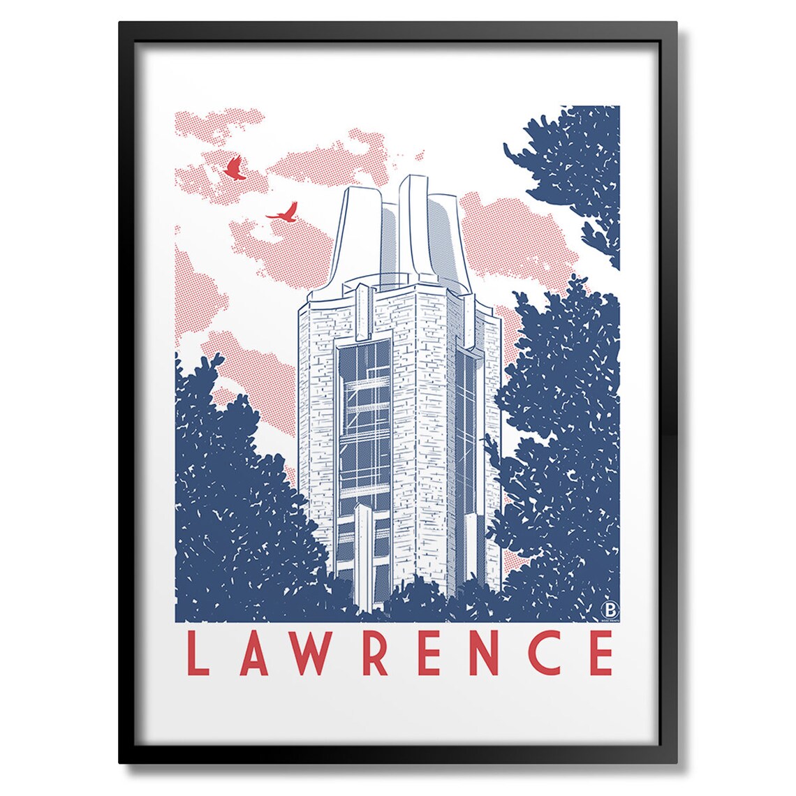 Lawrence Campanile Art Print