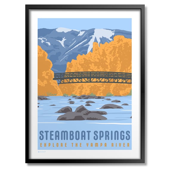 Steamboat Springs Yampa River Art Print