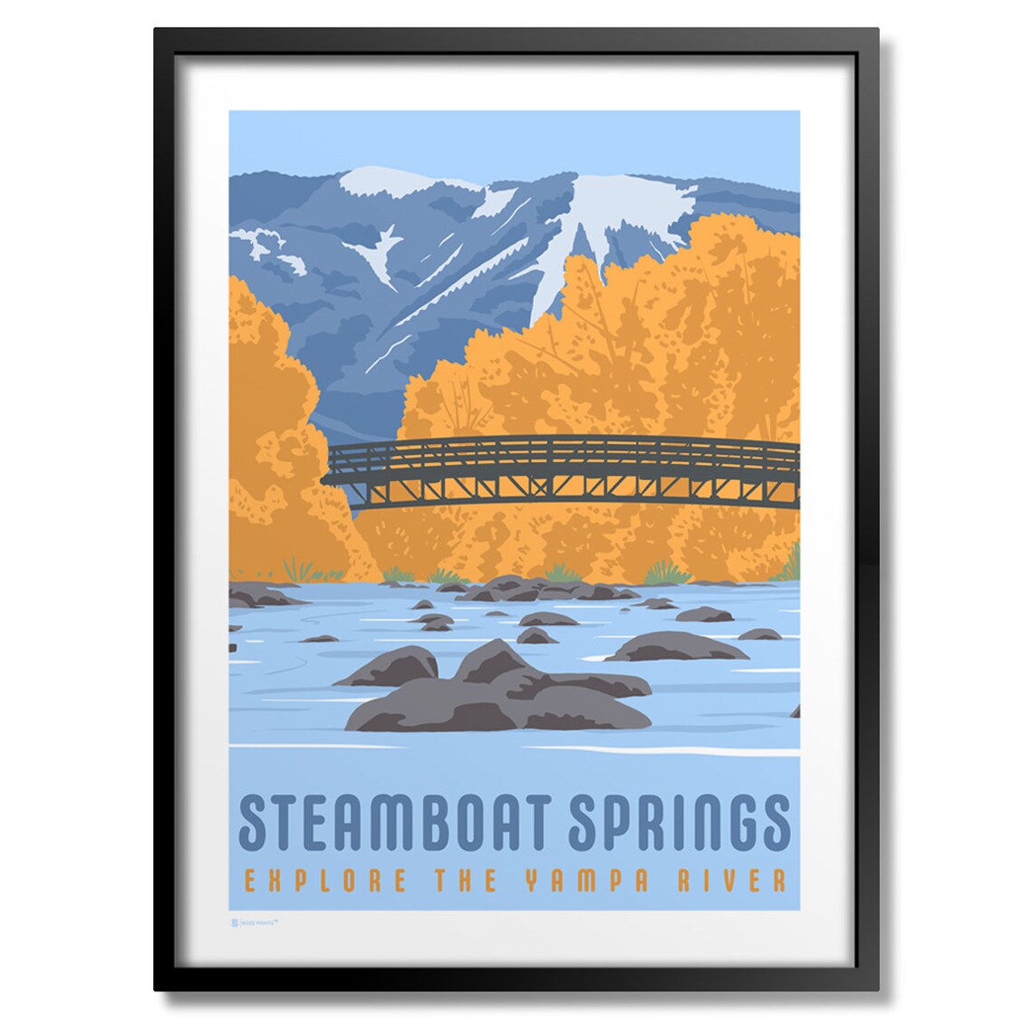 Steamboat Springs Yampa River Art Print