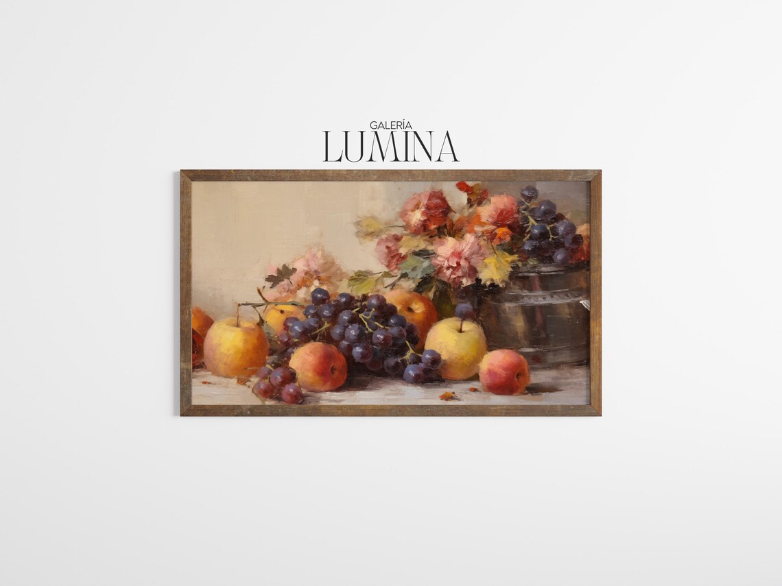 Antique Fruits Still Life, Vintage Kitchen Art Print - Image 3