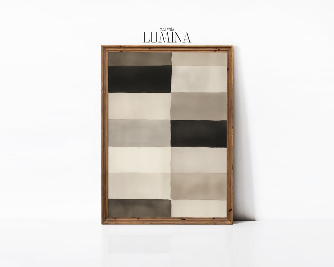 Texture Pattern Abstract Block Watercolor Painting Geometric Tonal Art Contemporary Abstract Wall Art Art Frame Tv Art 365 - Image 3
