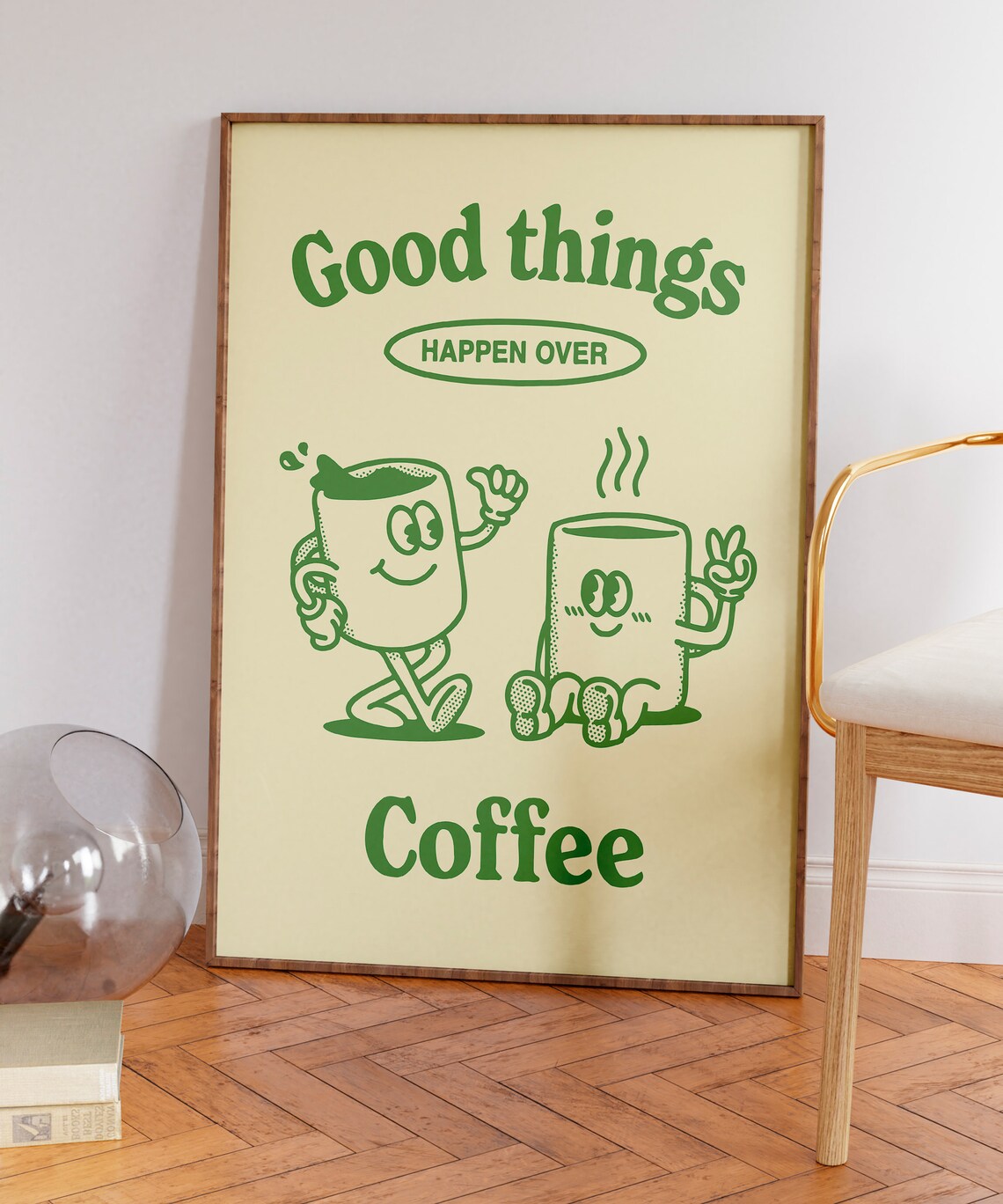 Retro Coffee Poster, Aesthetic Kitchen Decor - Image 5