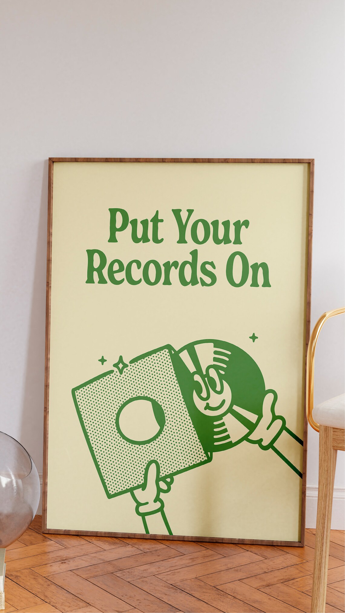 Put Your Records On Retro Music Art Print - Image 2