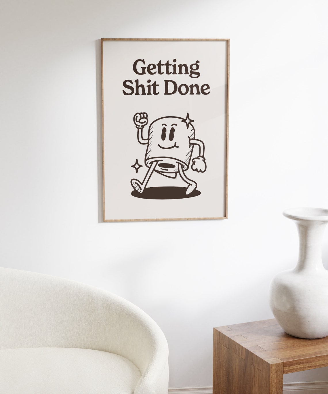 Get Shit Done Funny Office Poster Print - Image 6