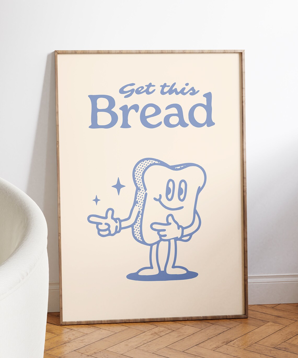 Get This Bread Retro Funny Kitchen Quote Poster - Image 7