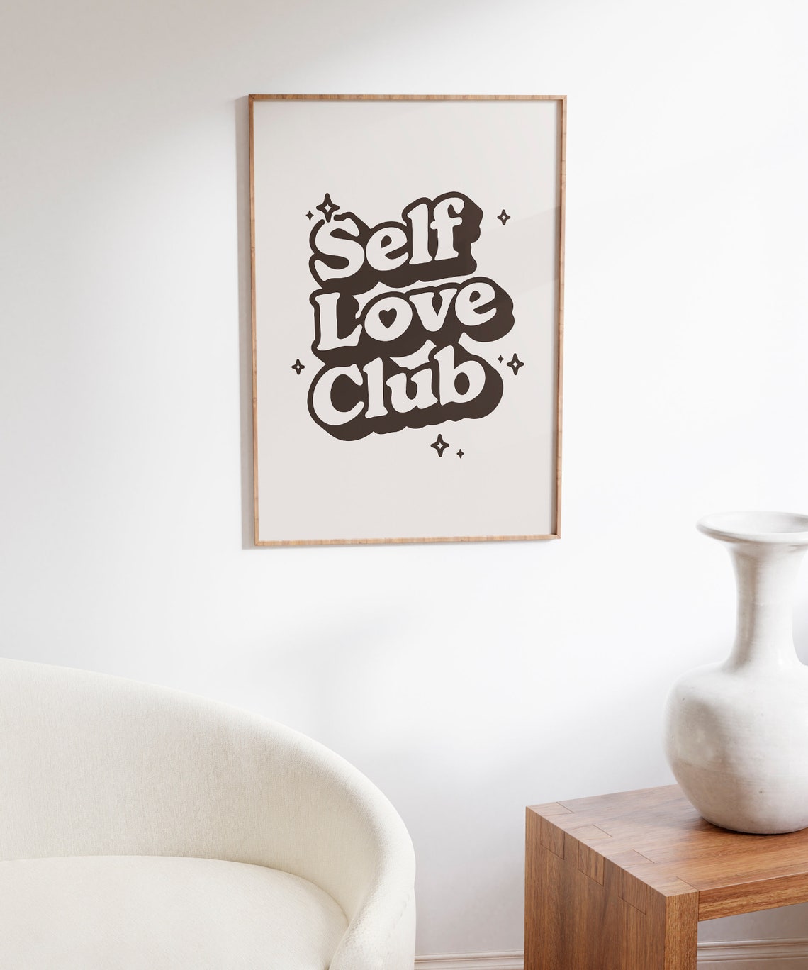 Self Love Retro Print Self Affirmation Love Retro Wall Art Retro Typography Art Positivity Prints Black White Prints Downloads - Image 6