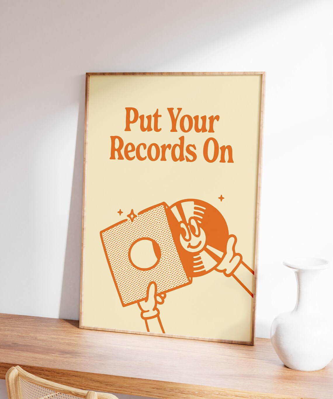 Put Your Records On Retro Music Poster, Vintage Art Print - Image 6