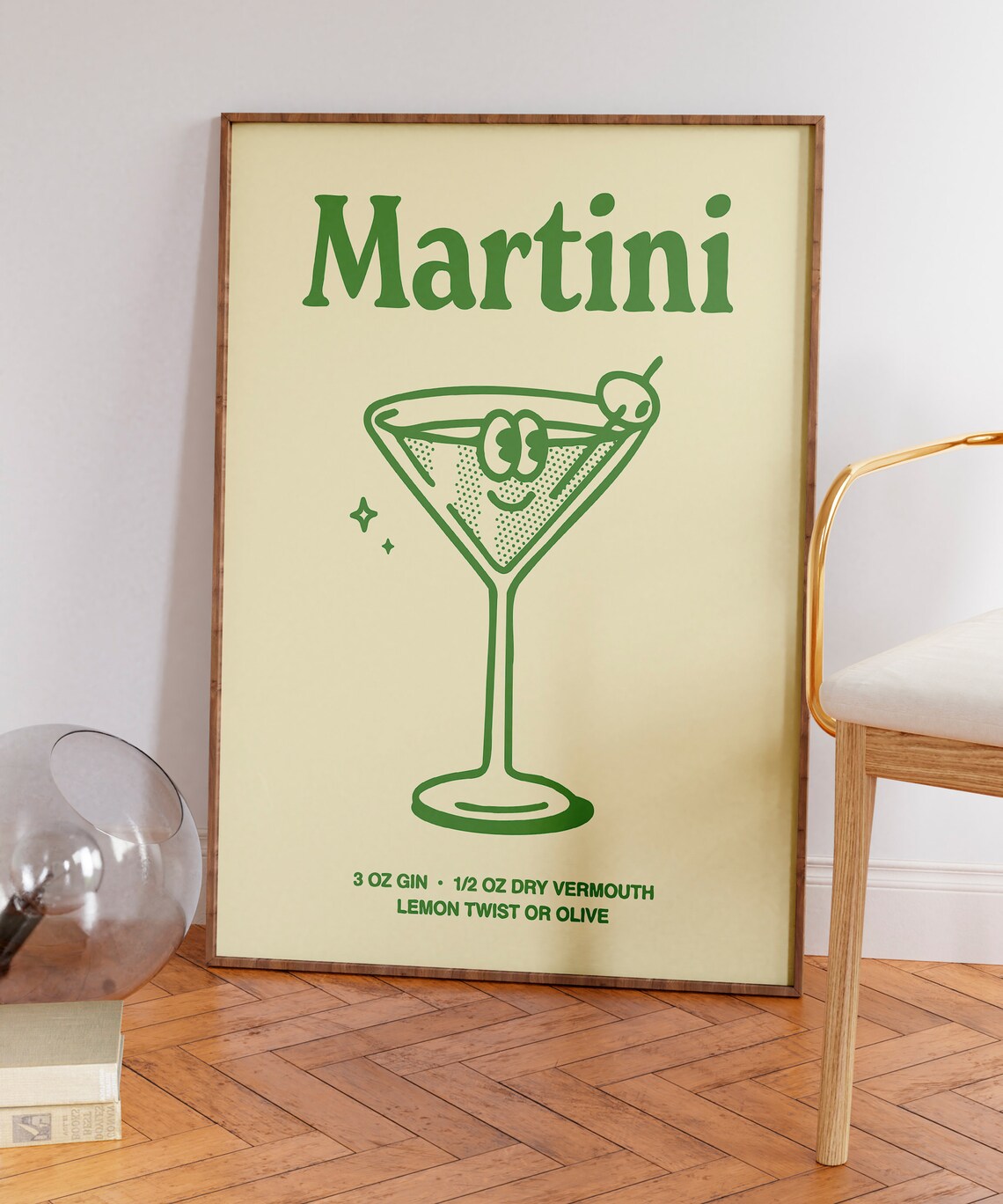 Martini Cocktail Retro Bar Decor Art Print - Image 5