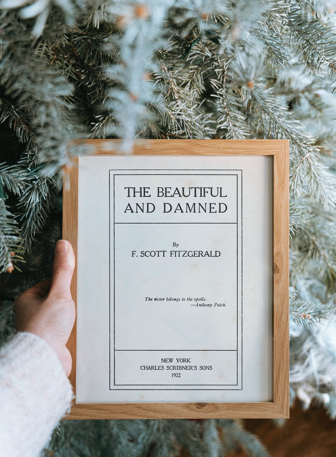 F Scott Fitzgerald The Beautiful And Damned 1922 Title Page Art Poster - Image 4