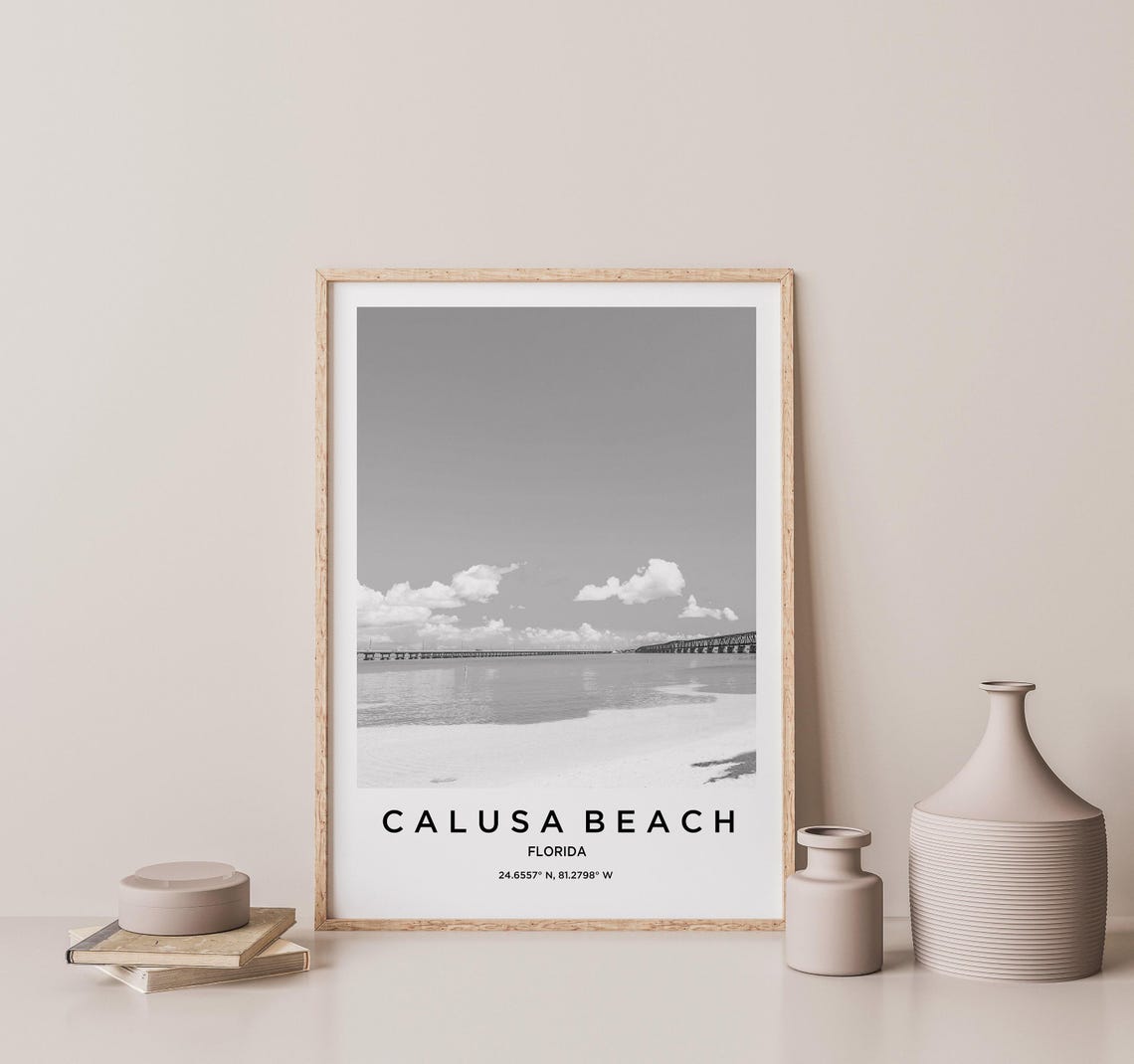 Calusa Beach Art Calusa Beach Print Calusa Beach Poster Calusa Beach Art Calusa Beach Photo Calusa Beach Map Calusa Beach Painting - Image 2