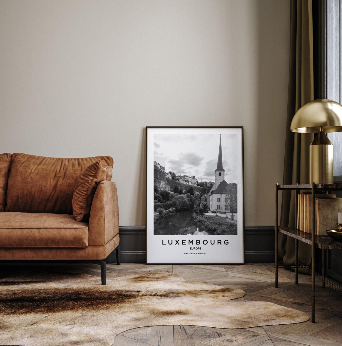 Luxembourg Travel Poster, Place Name Art Print - Image 3