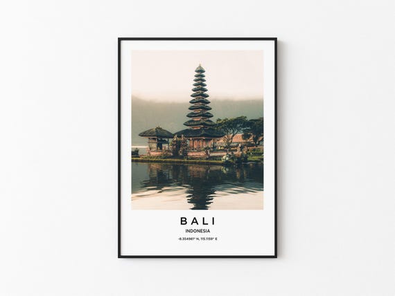 Bali Art Bali Print Bali Poster Bali Art Bali Photo Bali Map Bali Painting Bali Travel