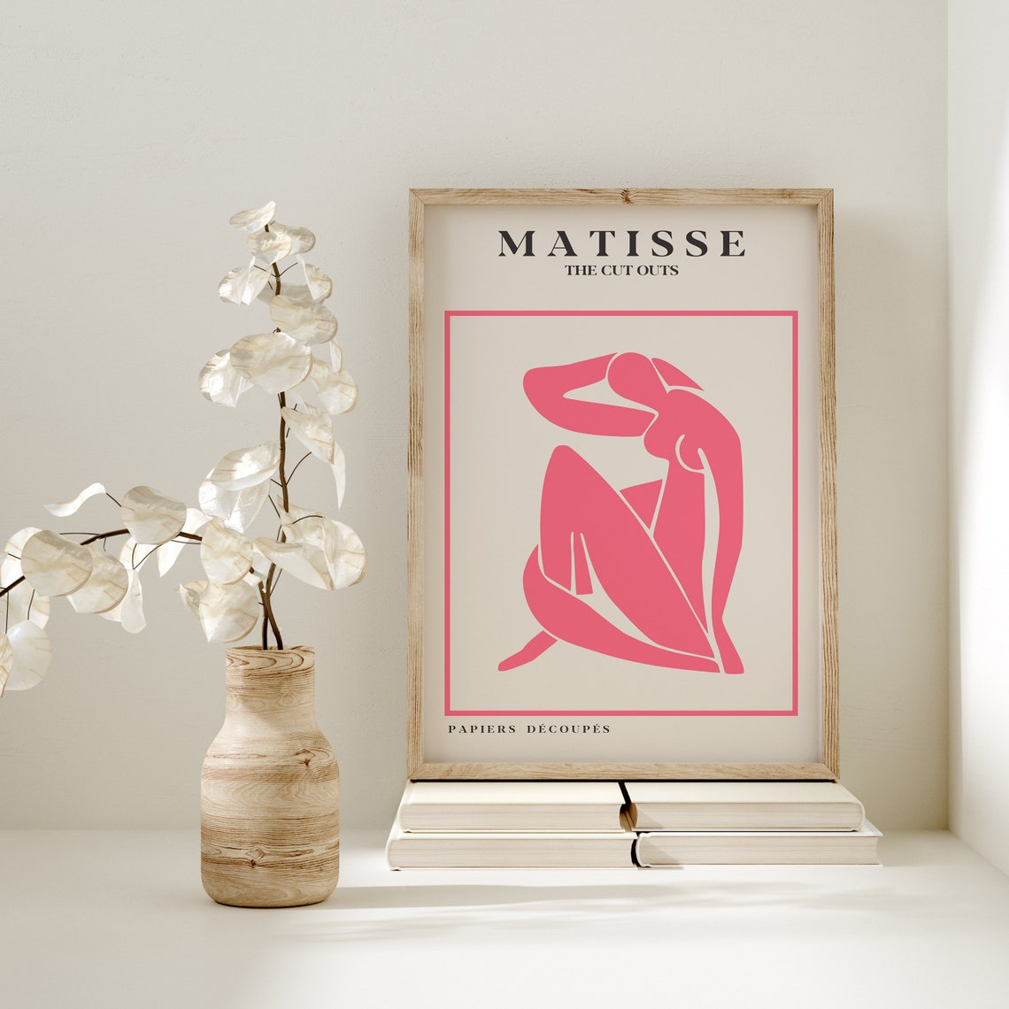 Henri Matisse The Cut Outs Pink Nude Silhouette Graphic Poster