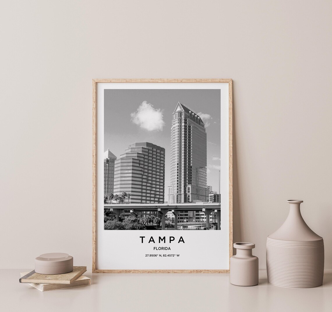 Tampa Travel Poster, Tampa Map Art Print - Image 2