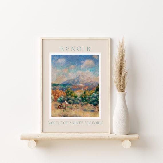 Renoir Poster August Renoir Print Renoir Wall Art Renoir Picture Renoir Monet Print Vintage Renoir Art Renoir Mount Of Sainte Victoire