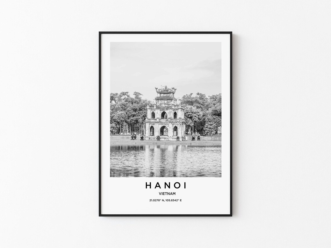 Hanoi Travel Poster, Travel & Places Map