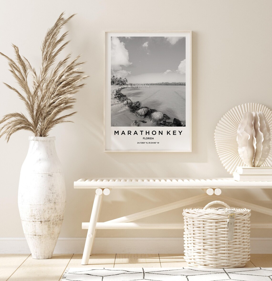 Marathon Key Travel Poster, Map Art Print - Image 3