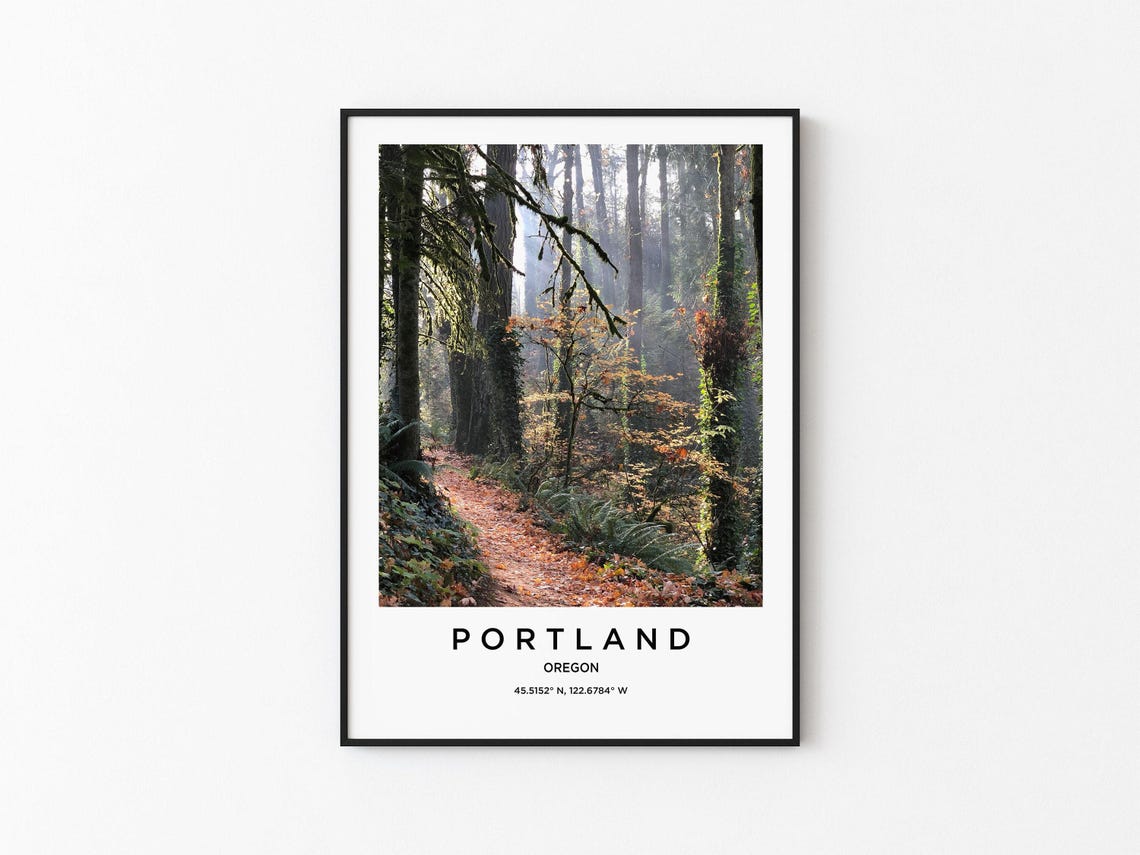 Portland Art Portland Print Portland Poster Portland Art Portland Photo Portland Map Portland Painting Portland Travel