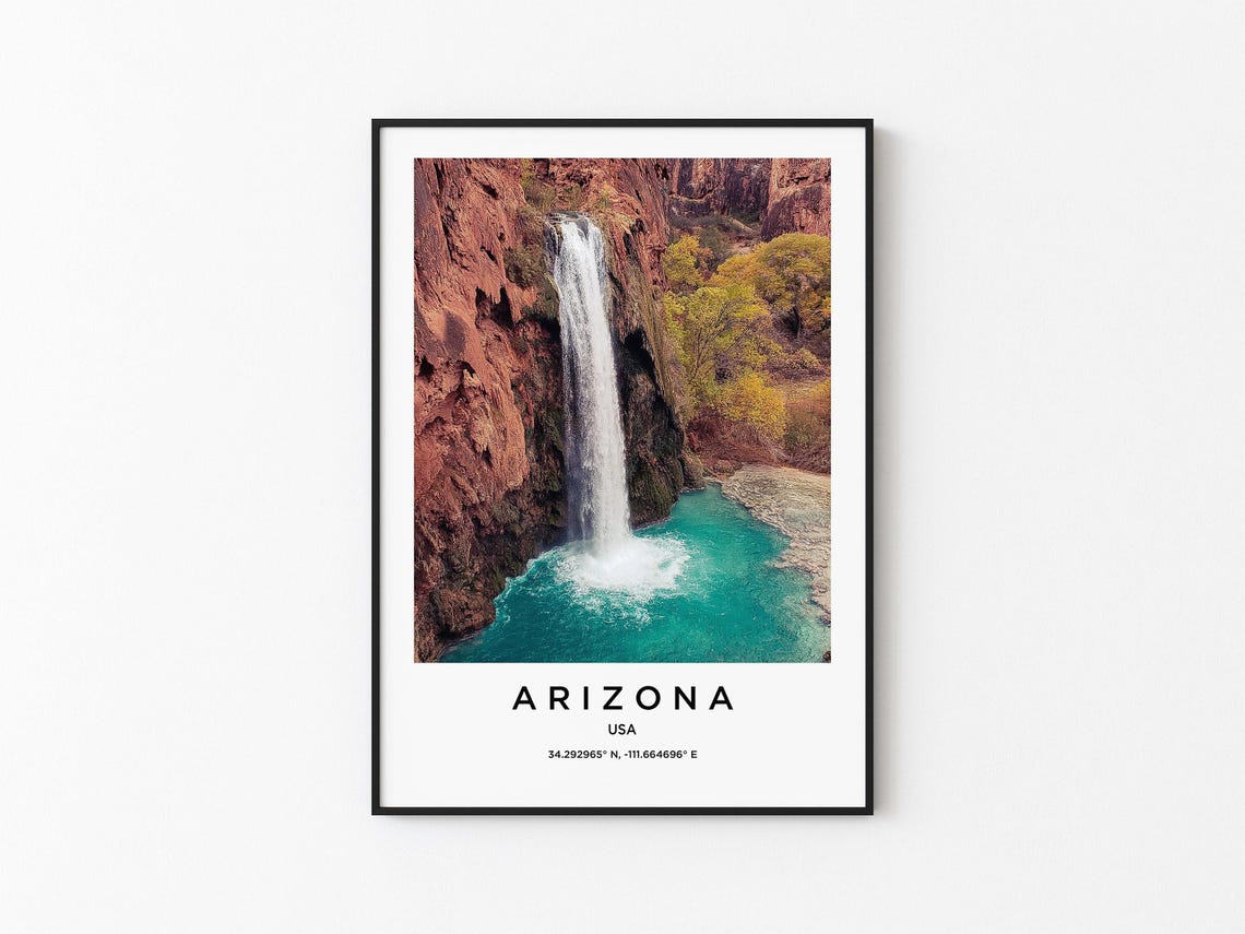 Arizona Art Arizona Print Arizona Poster Arizona Art Arizona Photo Arizona Map Arizona Painting Arizona Travel