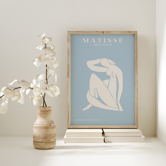 Henri Matisse Blue Seated Figure Cut Out Papiers Decoupes Poster