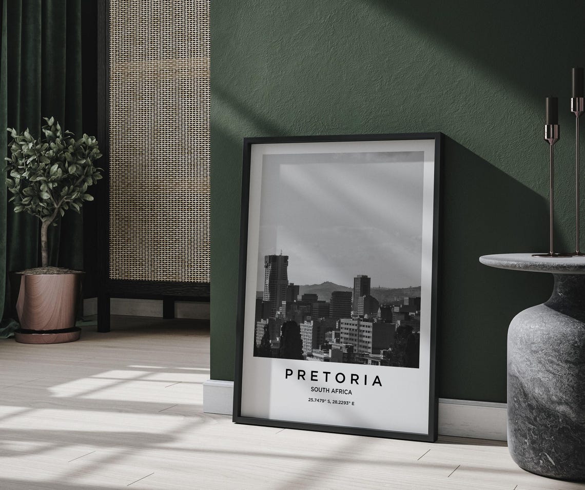 Pretoria Art Pretoria Print Pretoria Poster Pretoria Art Pretoria Photo Pretoria Map Pretoria Painting Pretoria Travel - Image 2