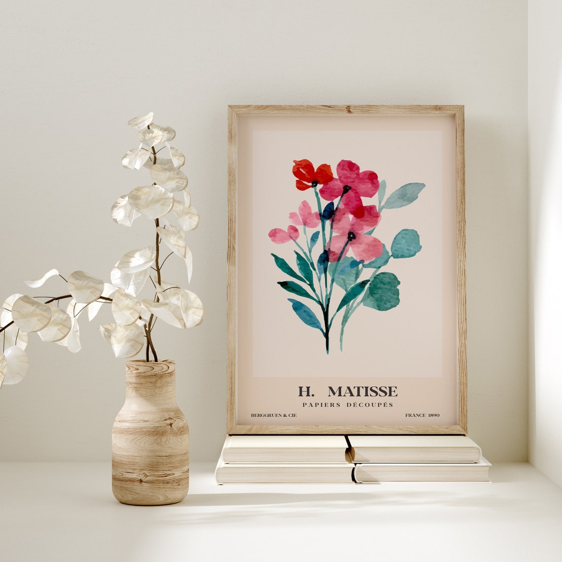 Matisse Watercolor Flowers Art Print - Image 4