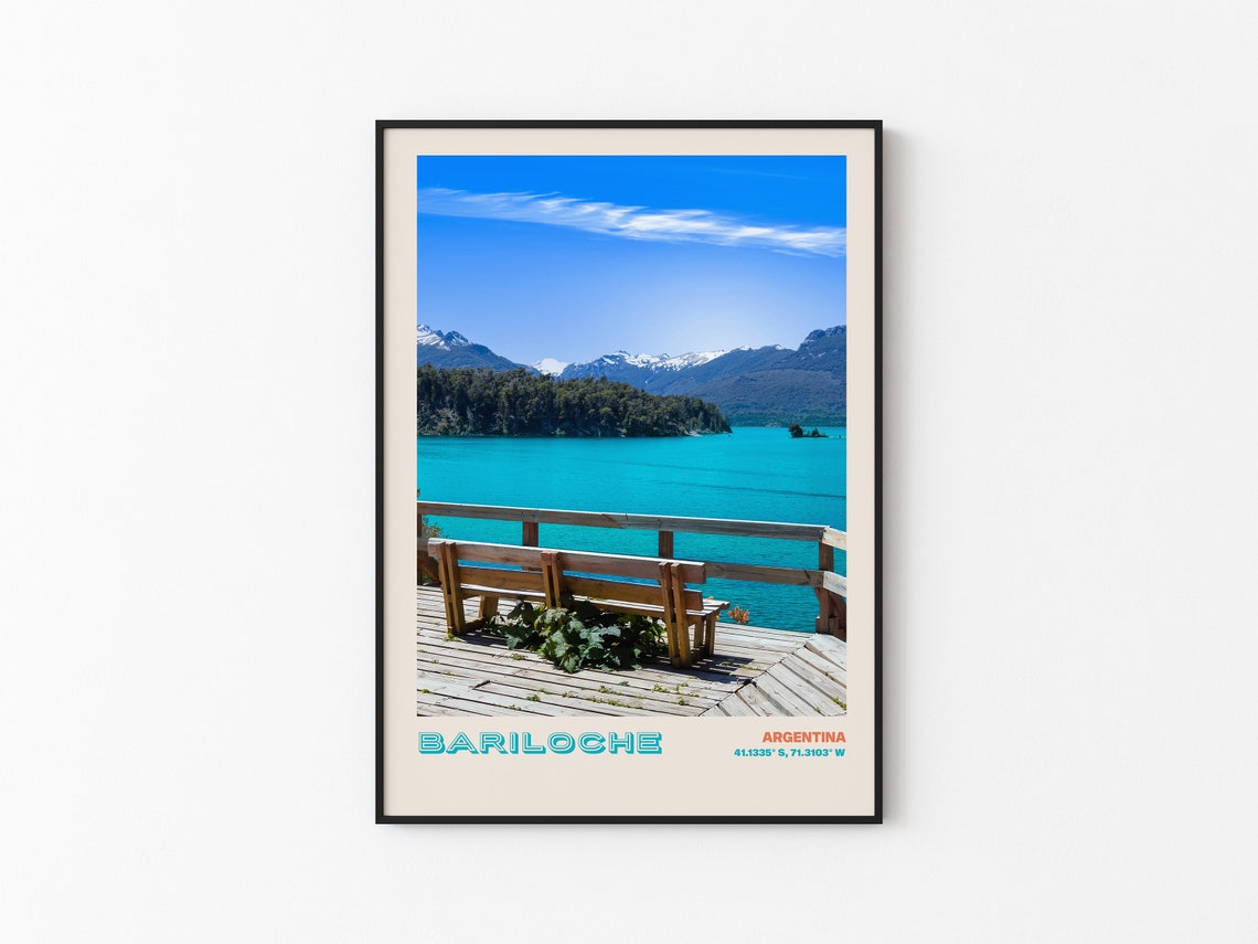 Bariloche Travel Poster Bariloche Print Bariloche Photo Print Bariloche Wall Decor Bariloche Travel Art Argentina Picture Bariloche 3 - Image 3