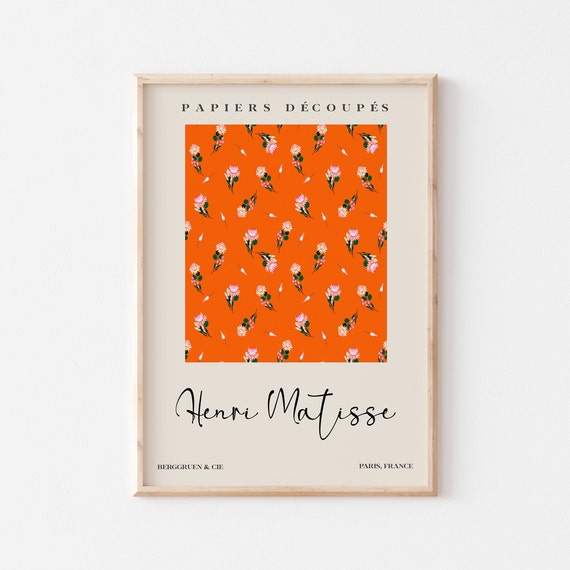 Flower Market Prints Matisse Flower Poster Matisse Cut Out Matisse Print Matisse Plant Flower A2 A3 A4 A5