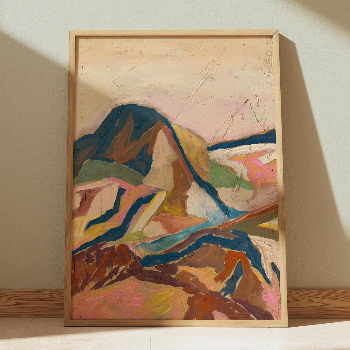 Southwest Mountain Mid-Century Modern Landscape Art Print