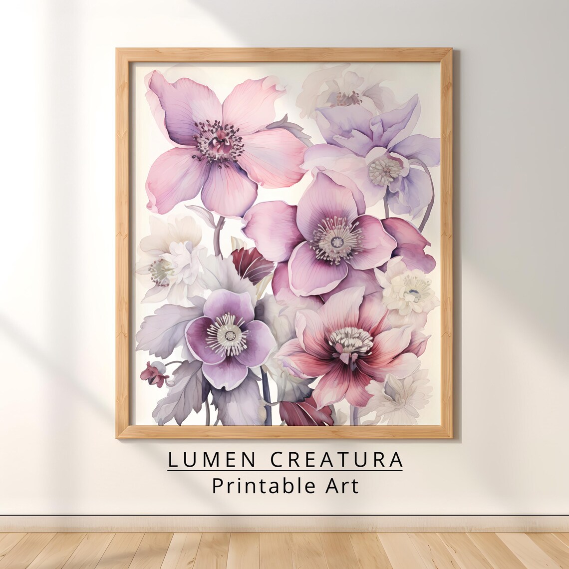 Floral Prints Vintage Botanical Pattern Art Print - Image 2