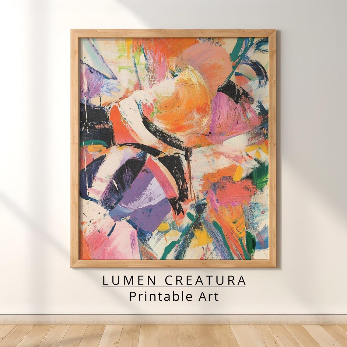 Vintage Abstract Botanical Floral Bouquet Art Print - Image 2