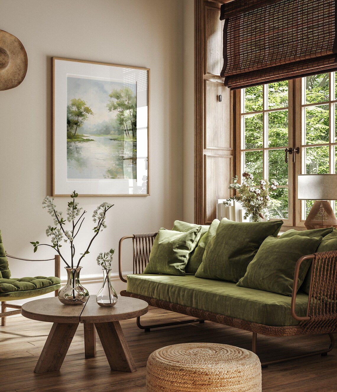 River Art Decor, Vintage French Countryside - Image 3