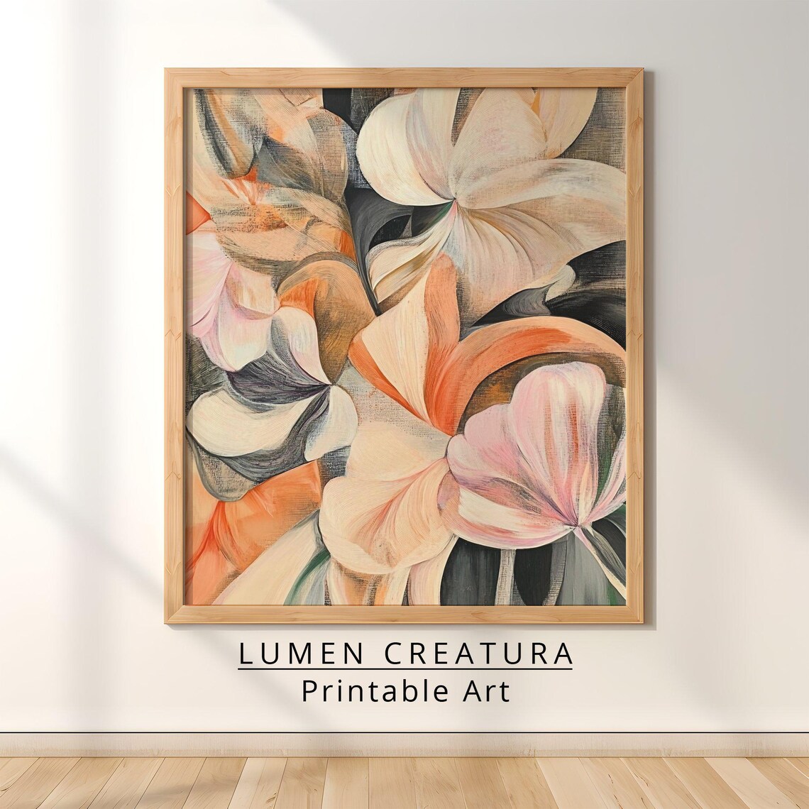Vintage Abstract Botanical Floral Bouquet Art Print - Image 2