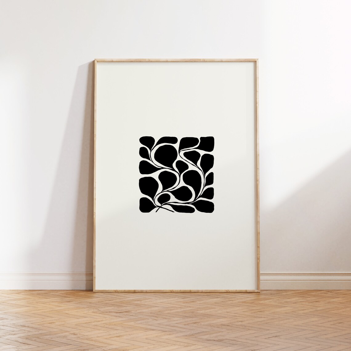 Dark Flowers Black-And-White Botanical Art Print