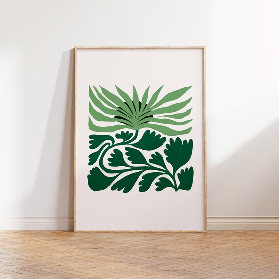 Jungle Flora Art Poster Tropical Botanical Floral Print Tropical Flowers Poster Print Jungle Botanical Art Wall Decor