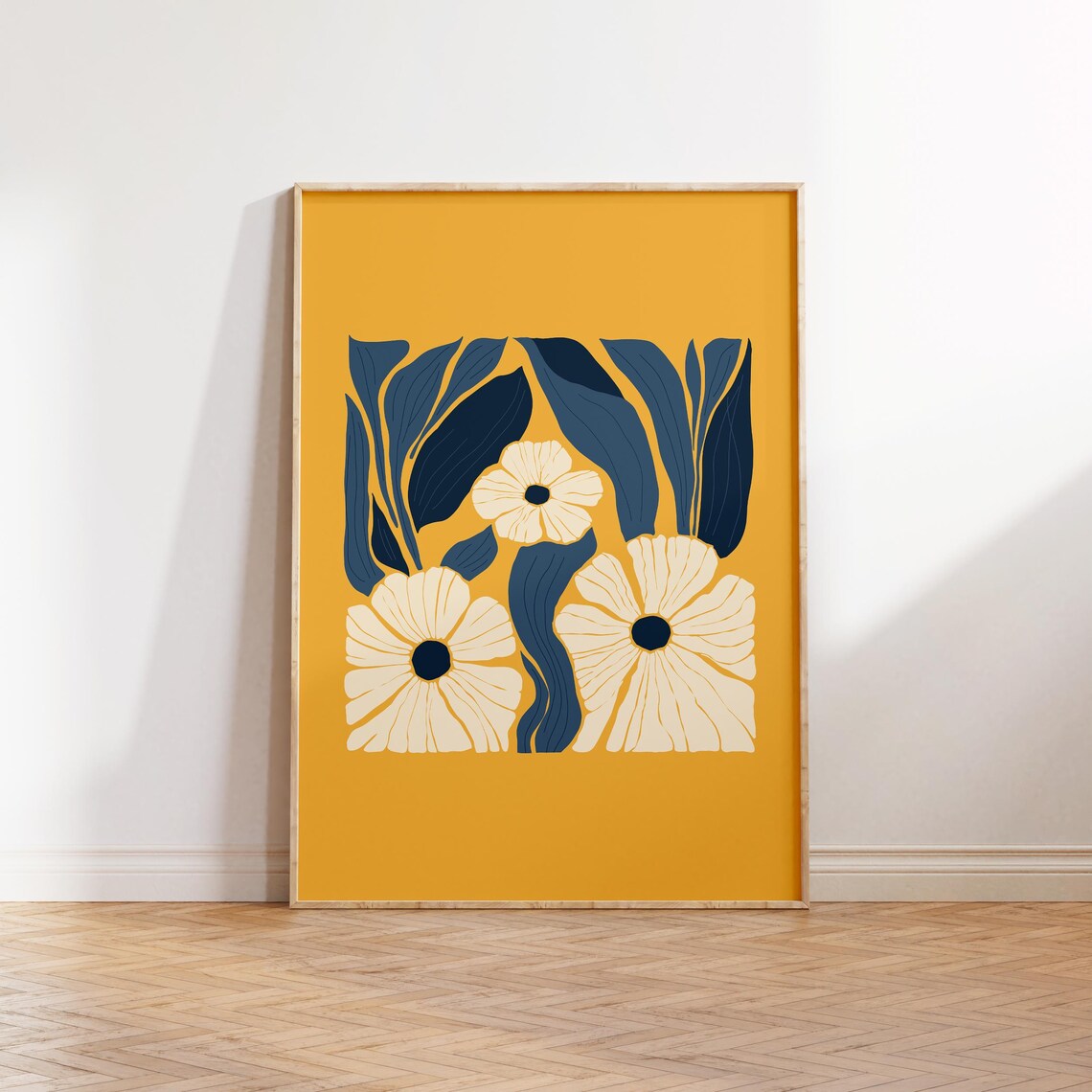 Eclectic Flowers Abstract Floral Poster Print