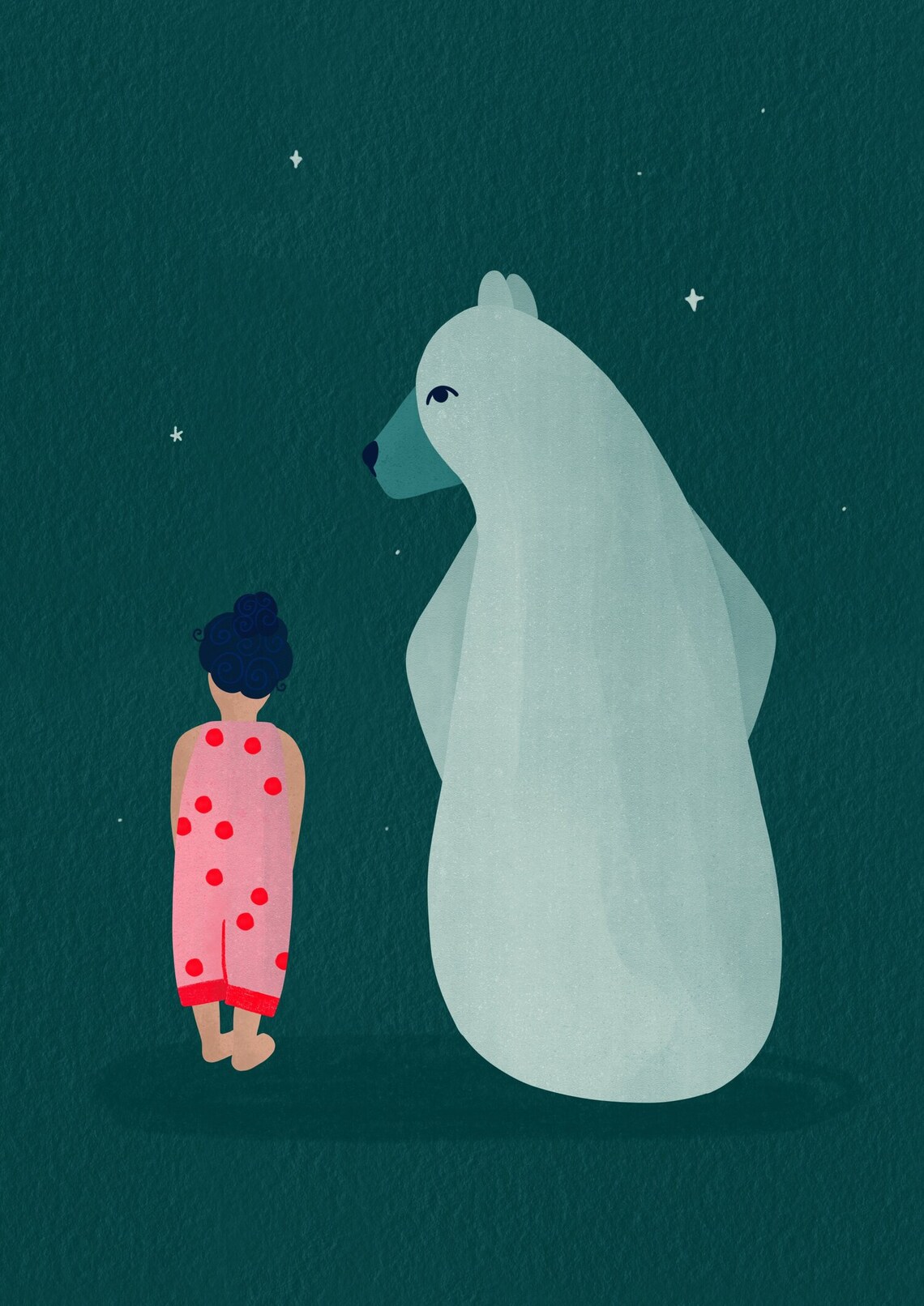 Soley And The Bear Nursery Kids Art Print - Image 3