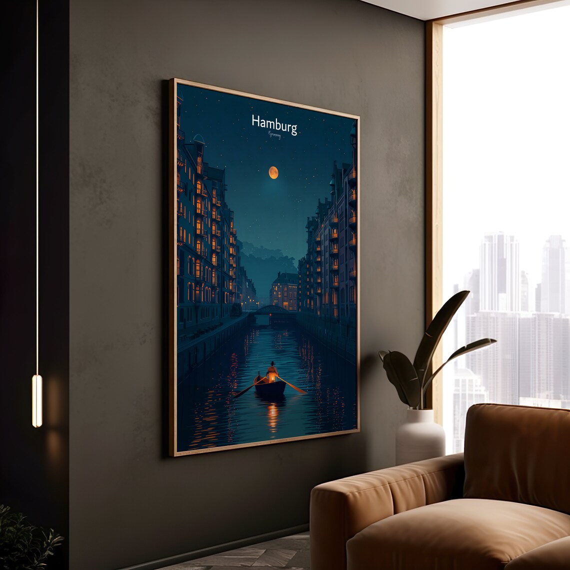 Hamburg Speicherstadt - Vintage Travel Poster - Image 2